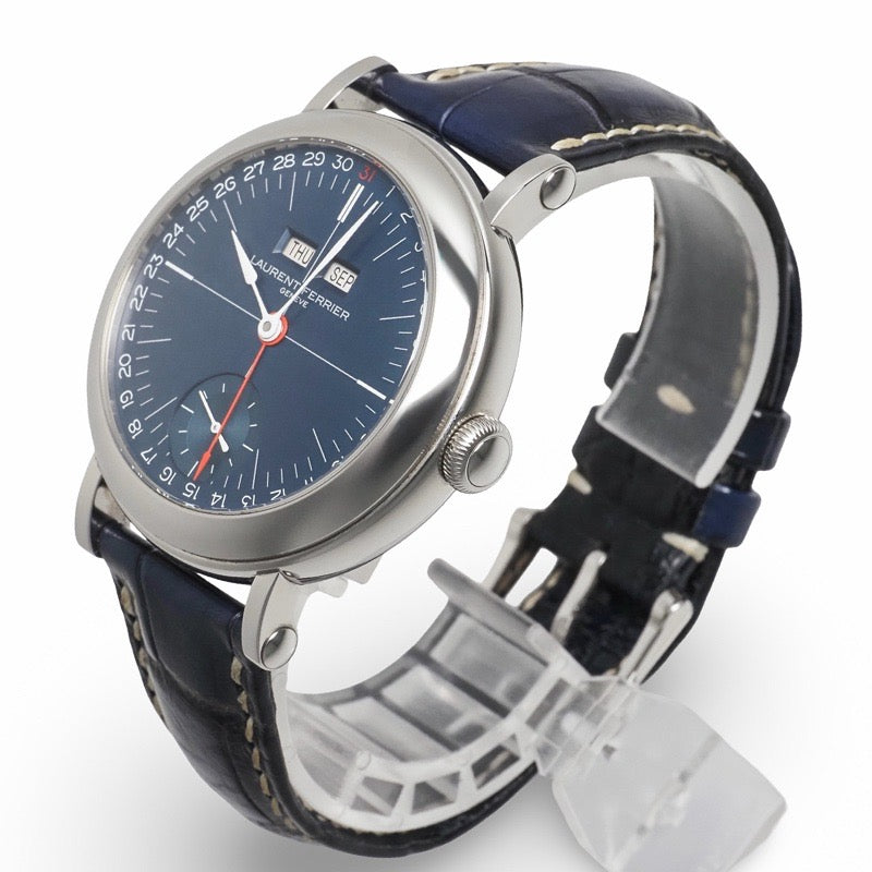 Laurent Ferrier LCF025.AC.CW Ecole Annual Calendar Blue Stainless Steel