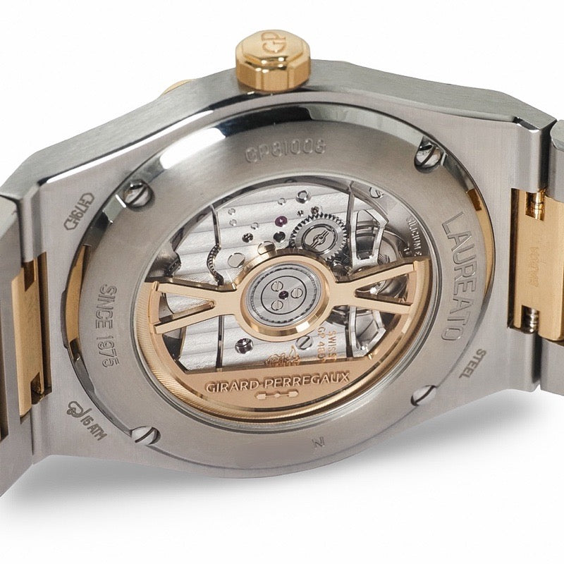 芝柏 (Girard-Perregaux) 81008-63-3412-1CM Laureato Fifty 限量版腕表，共 200 枚，灰色不锈钢材质