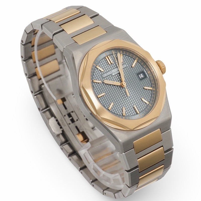 芝柏 (Girard-Perregaux) 81008-63-3412-1CM Laureato Fifty 限量版腕表，共 200 枚，灰色不锈钢材质