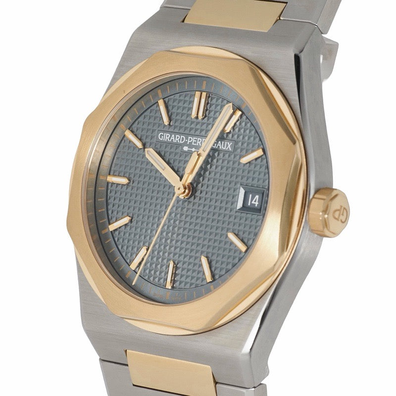 芝柏 (Girard-Perregaux) 81008-63-3412-1CM Laureato Fifty 限量版腕表，共 200 枚，灰色不锈钢材质