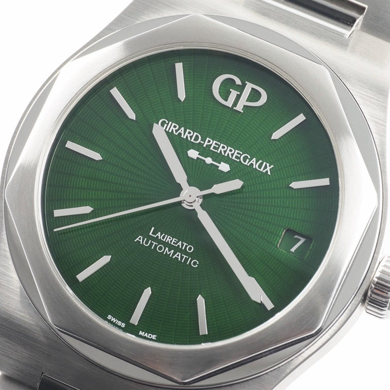 Girard-Perregaux 81010-11-433-11A Laureato Eternity Edition, Limited Edition of 188 Pieces Worldwide, Green Stainless Steel