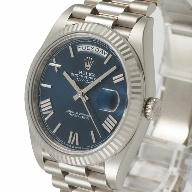 Rolex 228239 Day-Date 40 Blue White Gold