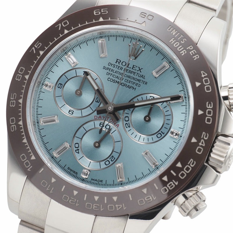ロレックス 116506A デイトナ　保証書2021年 アイスブルー プラチナ