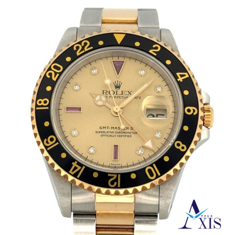 Rolex 16713RG GMT-Master II A-number Champagne Gold Stainless Steel
