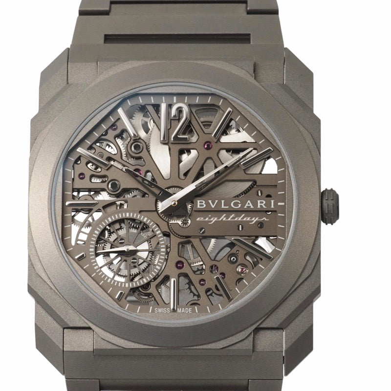 Bulgari 103610 Octo Finissimo 8 Days Skeleton Titanium