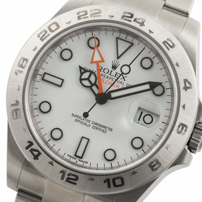 ロレックス 216570 エクスプローラー2 ホワイト ステンレス