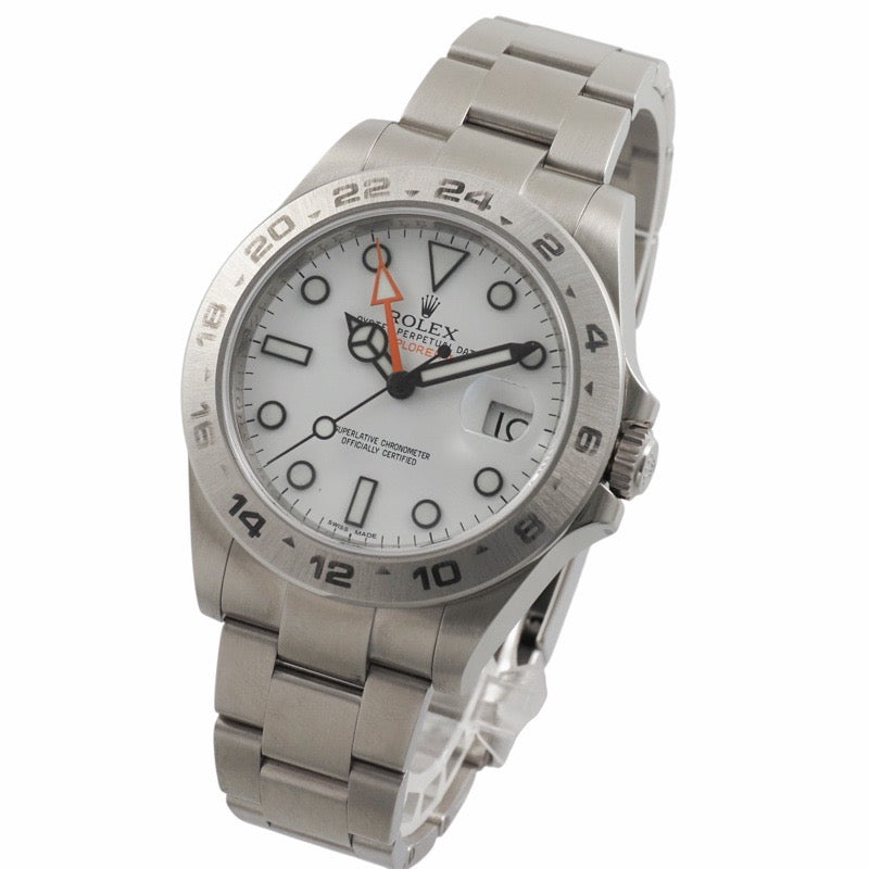 ロレックス 216570 エクスプローラー2 ホワイト ステンレス