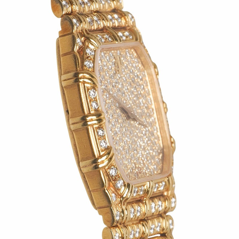 Audemars Piguet 66288BA Mini Bamboo Pave Diamond Yellow Gold