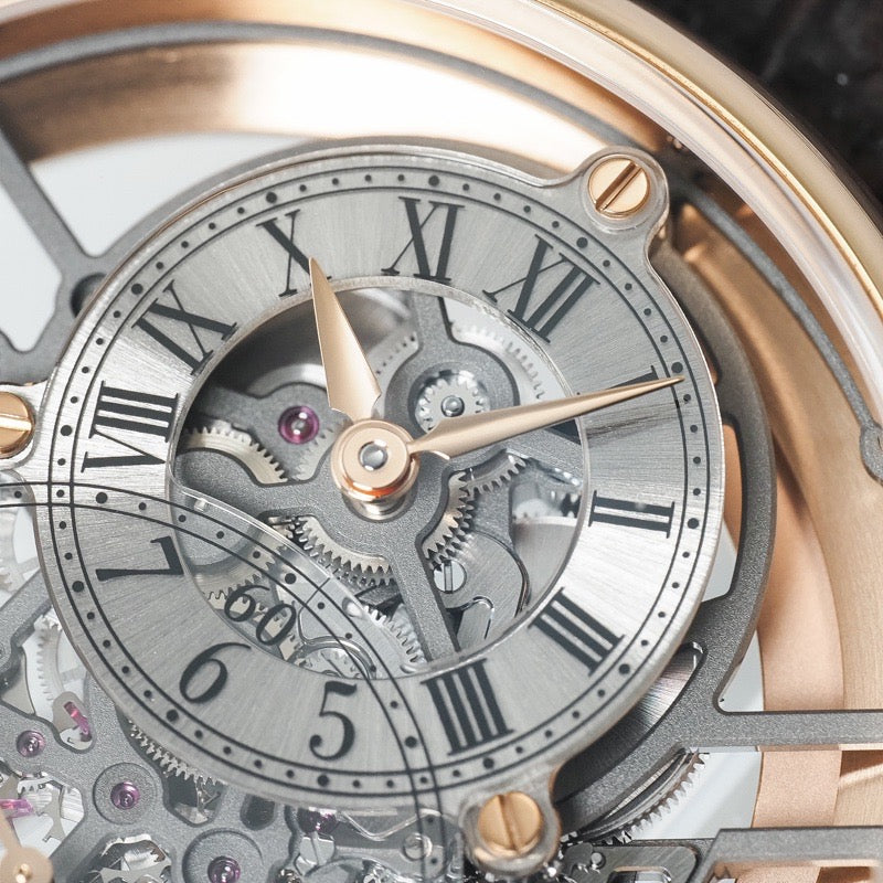 Jaquet Droz J003523240 Grande Seconde Skeleton One Skeleton Red Gold