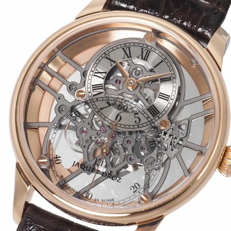 Jaquet Droz J003523240 Grande Seconde Skeleton One Skeleton Red Gold