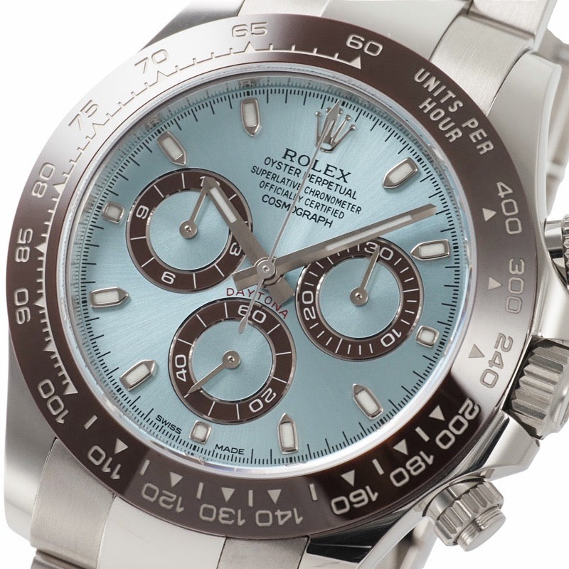 ロレックス 116506 デイトナ　保証書2022年 アイスブルー プラチナ