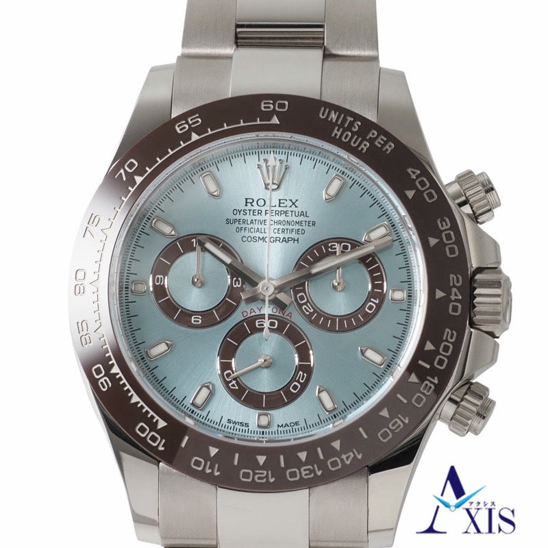ロレックス 116506 デイトナ　保証書2022年 アイスブルー プラチナ