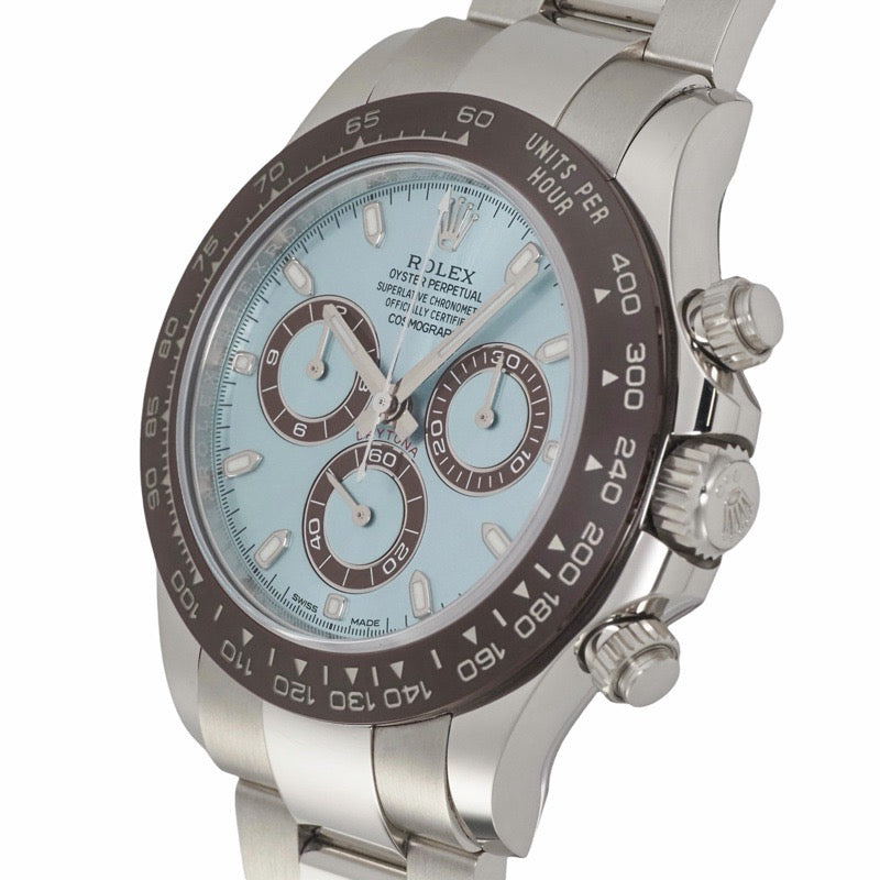 ロレックス 116506 デイトナ　保証書2022年 アイスブルー プラチナ