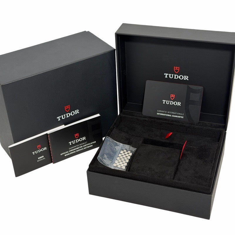 チューダー 79360N ブラックベイ クロノ 保証書2025年 ターコイズ ステンレス