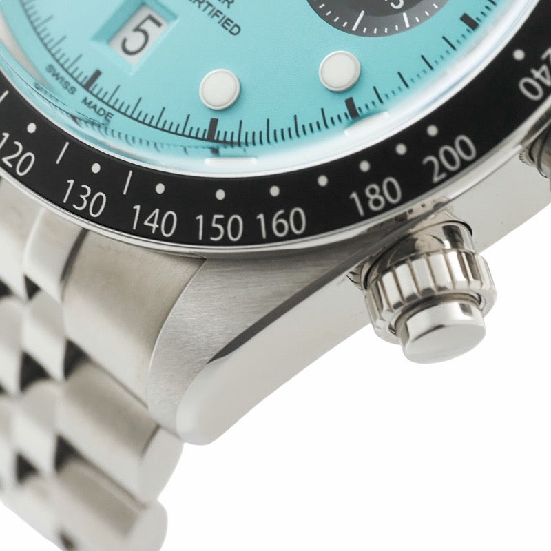 チューダー 79360N ブラックベイ クロノ 保証書2025年 ターコイズ ステンレス