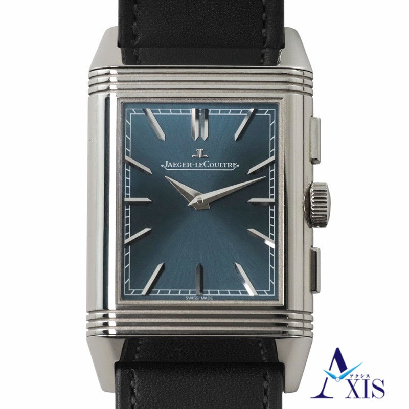 ジャガー・ルクルト Q389848J レベルソ トリビュート クロノグラフ ブルーグレー / スケルトン ステンレス