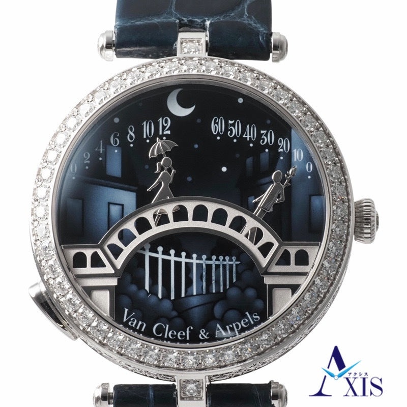 ヴァンクリーフ＆アーペル VCARO8TY00 レディ アーペル ポン デ ザムルー スペシャルオーダー ブルー ホワイトゴールド