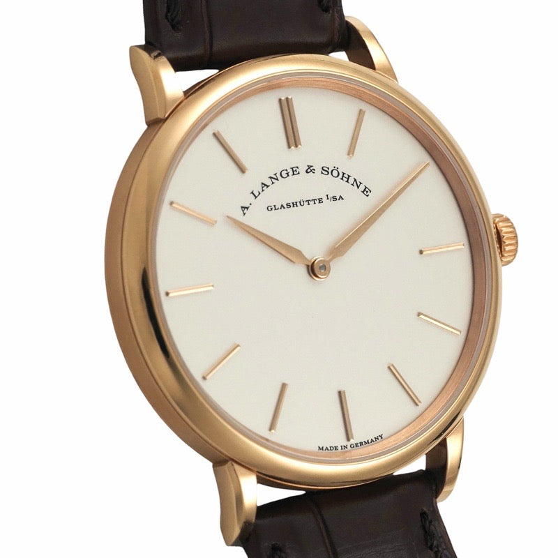 ランゲ＆ゾーネ 201.033 / LSLS2014AG サクソニア フラッハ シルバー ピンクゴールド