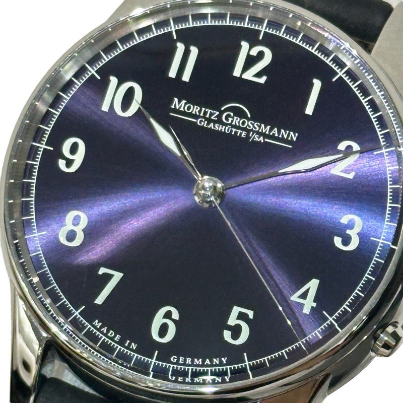 【モリッツ　グロスマン】 MG-003297 セントラルセコンド 世界限定25本限定 パープルダイアル パープル ステンレス