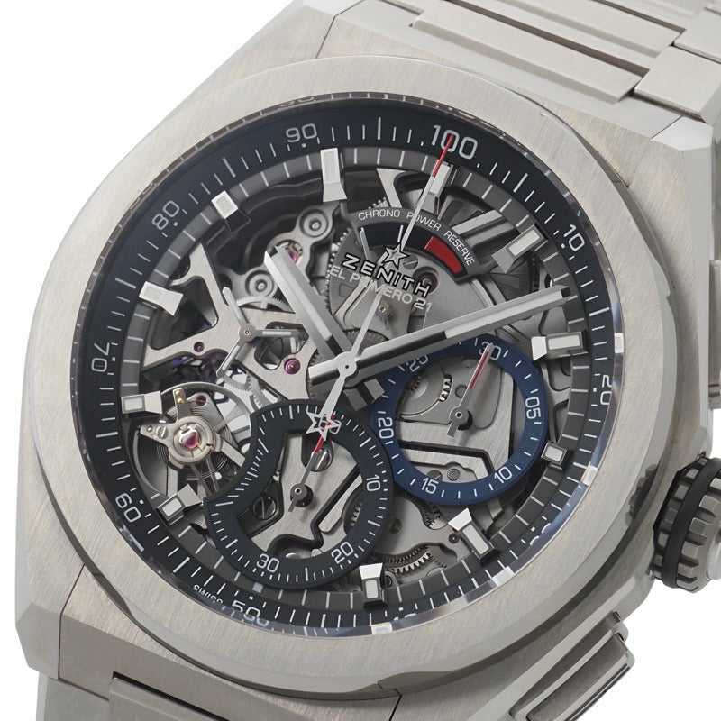 ゼニス 95.9000.9004/78.M9000 スケルトン チタン