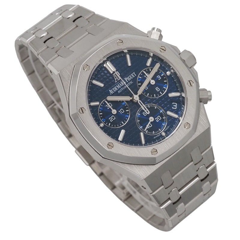 Audemars Piguet 26239BC.OO.1220BC.01 Royal Oak Chronograph, Limited Edition of 222 pieces worldwide, Blue White Gold
