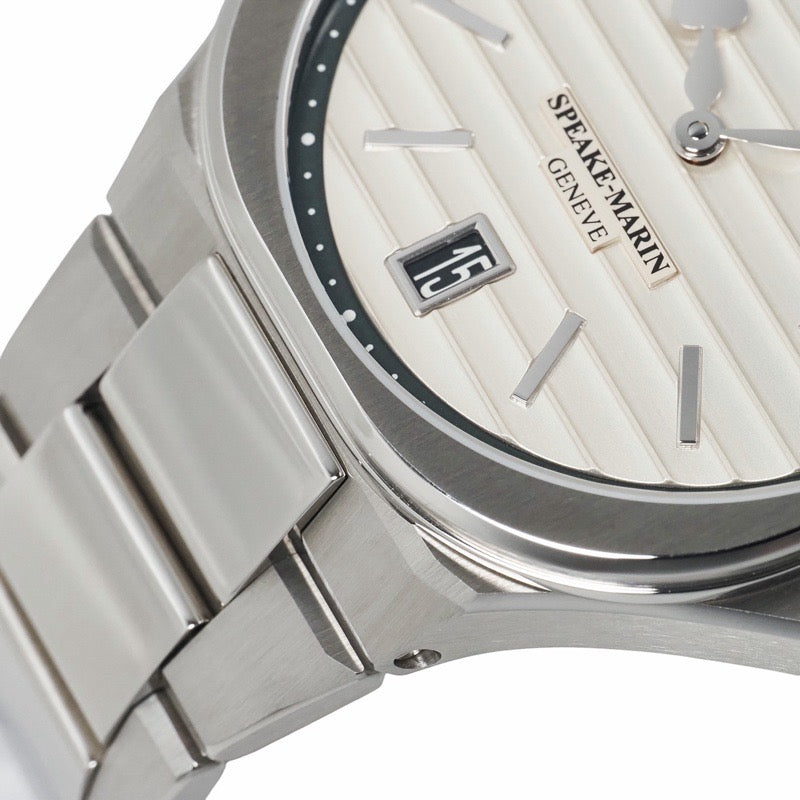 Speake-Marine 604018120 Ripples Dune Date Limited Edition of 60 Desert Sand Stainless Steel