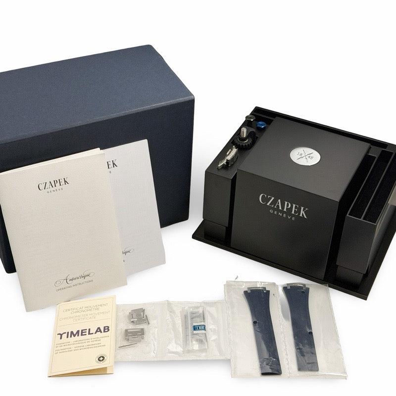Čapek Antarctic Tail Adélie, Limited Edition of 99 Pieces, Deep Blue Stainless Steel