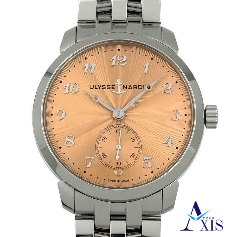 [Limited to 25 pieces] Ulysse Nardin 3203-136LE-7A-THG/1A Classico Hourglass 25th Anniversary Model Salmon Stainless Steel