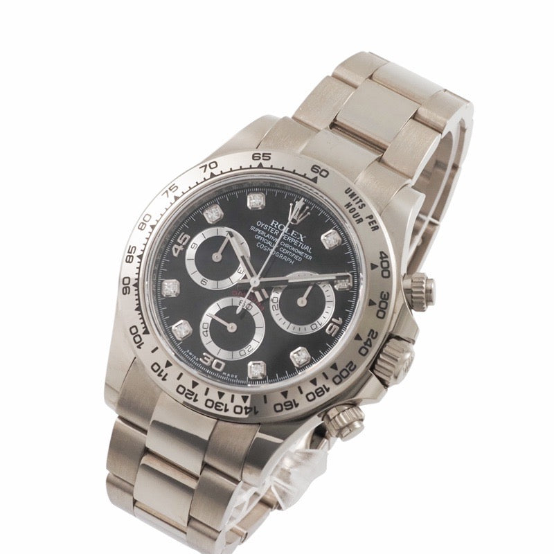 Rolex 116509G Daytona Warranty 2021 Black White Gold