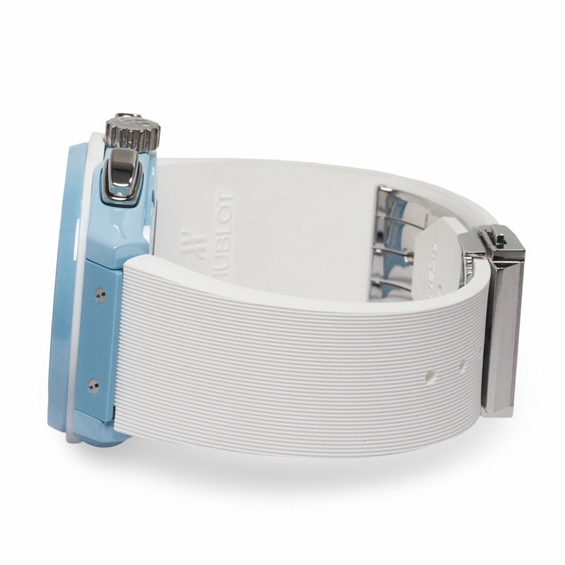 Hublot 525.EX.0129.RW.TMY21 Aerofusion Chronograph Light Blue Limited Edition of 77 Skeleton Ceramic