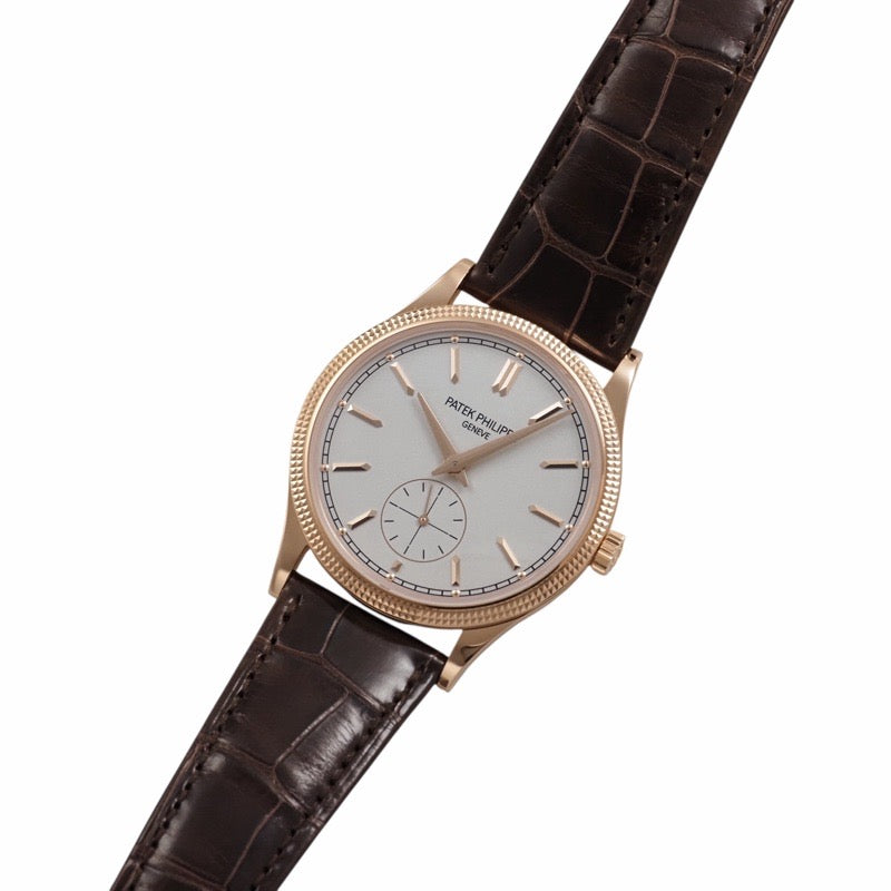 Patek Philippe 6119R-001 Calatrava Warranty 2024 Silver Rose Gold