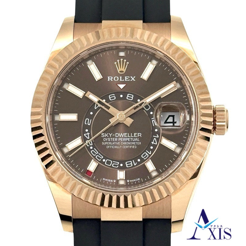 Rolex 336235 Sky-Dweller Warranty 2024 Chocolate Rose Gold