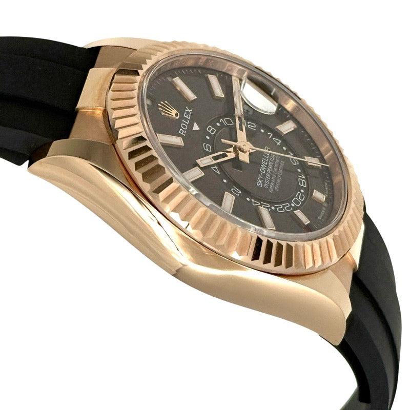 Rolex 336235 Sky-Dweller Warranty 2024 Chocolate Rose Gold