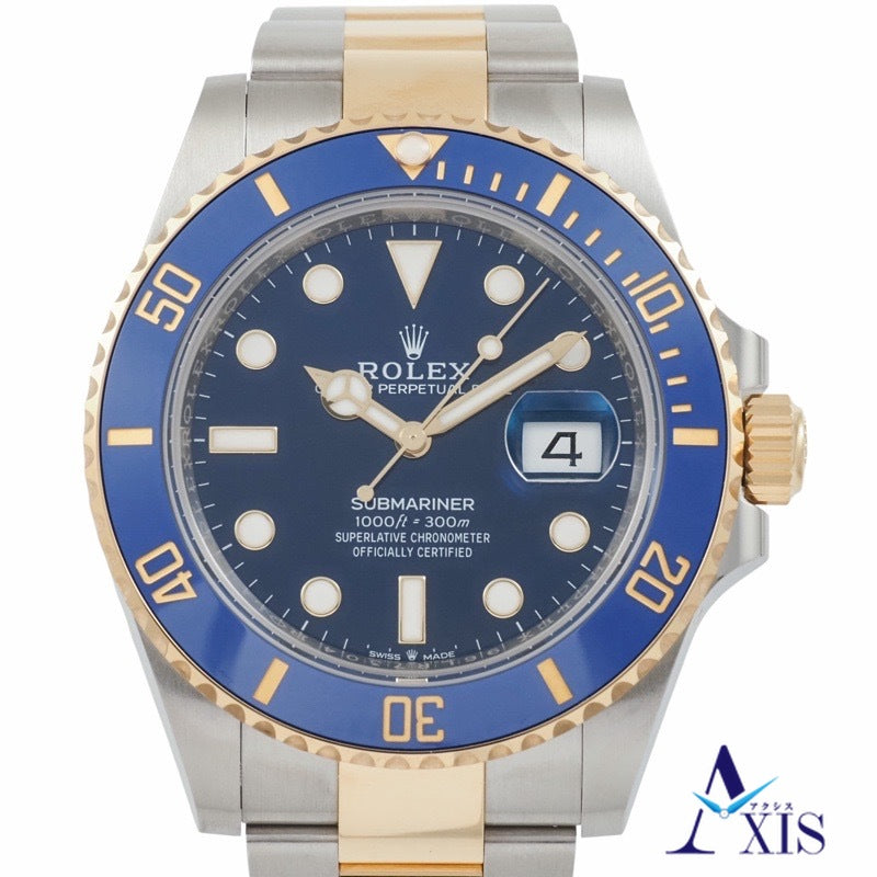 ロレックス 126613LB サブマリーナ デイト　保証書2026年3月 ブルー ステンレス