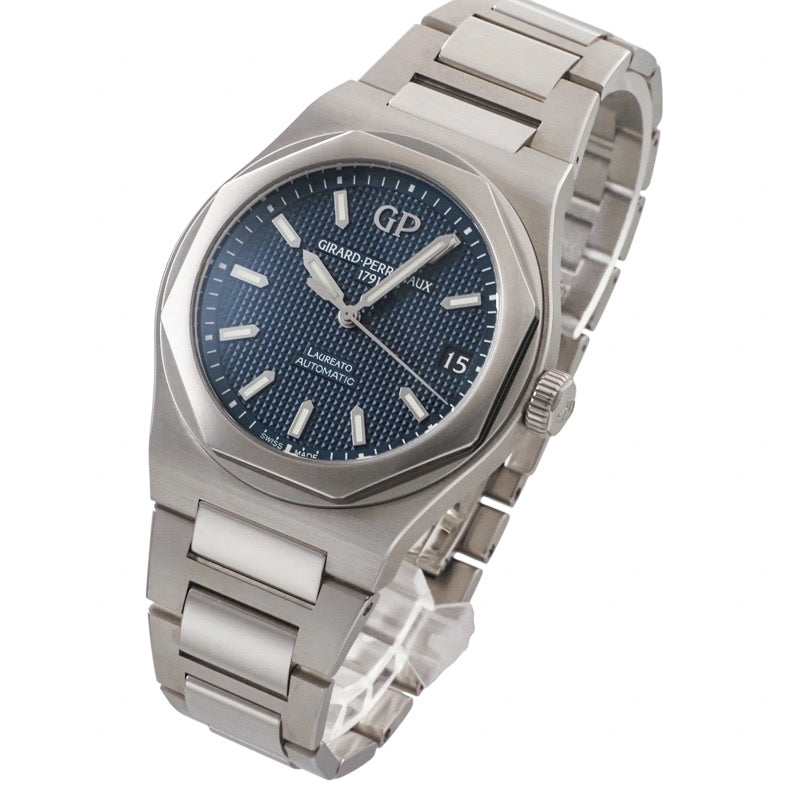 芝柏 (Girard-Perregaux) 81010-11-431-11A Laureato 42mm 蓝色不锈钢
