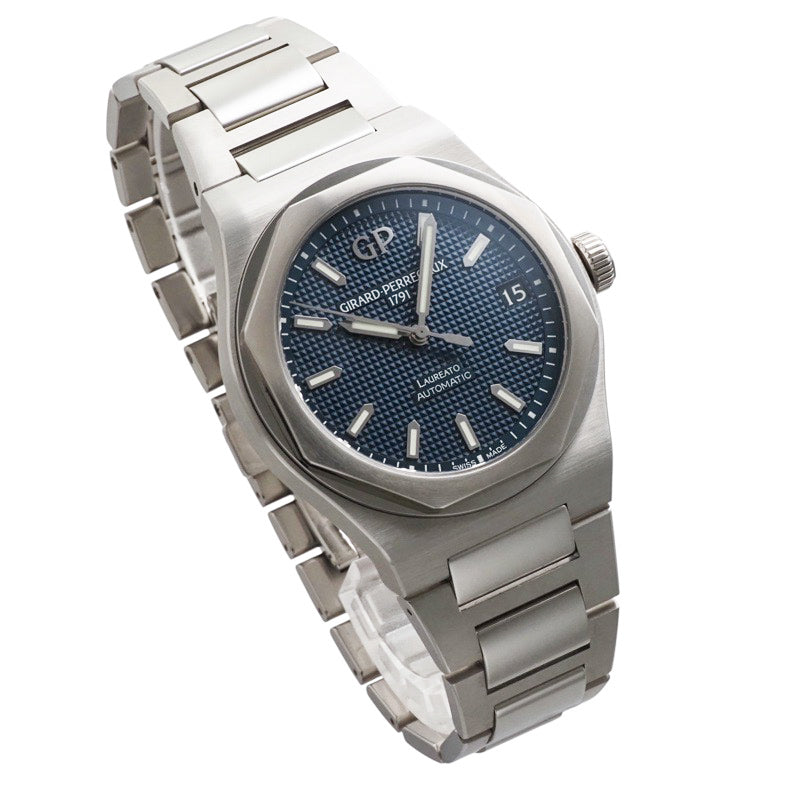 芝柏 (Girard-Perregaux) 81010-11-431-11A Laureato 42mm 蓝色不锈钢