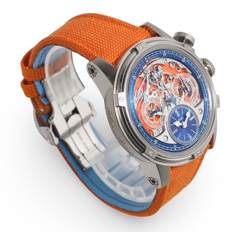 Louis Monet LM-79.20.30 Memoris Superlight, Limited Edition of 28 Worldwide, Skeleton Titanium