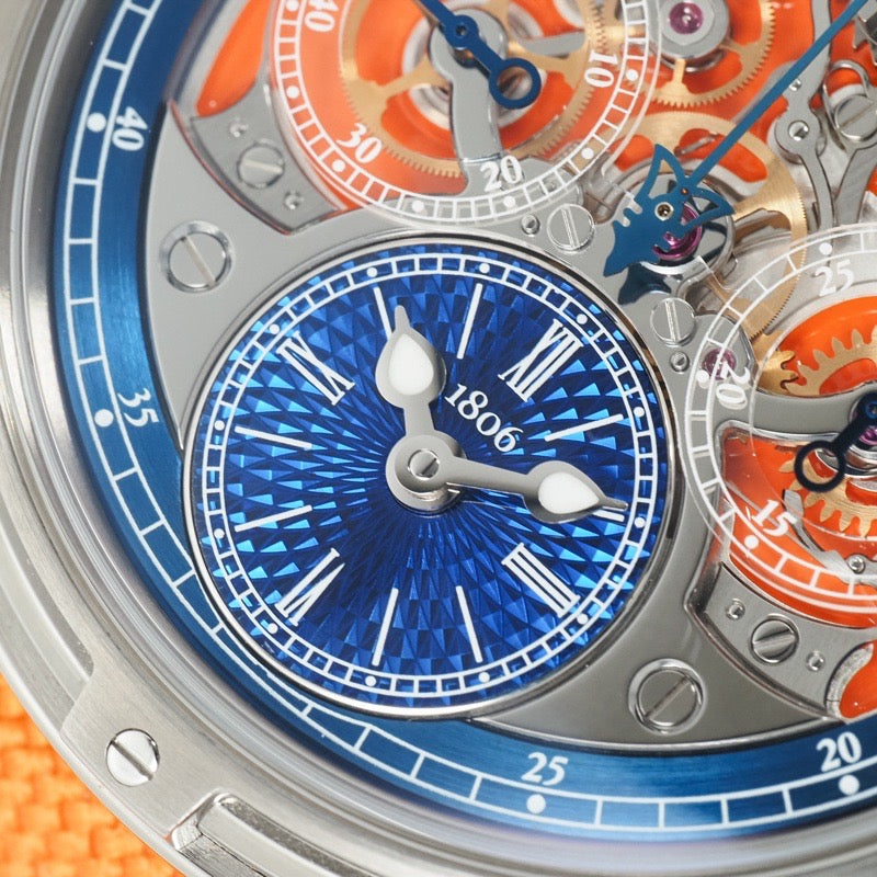 Louis Monet LM-79.20.30 Memoris Superlight, Limited Edition of 28 Worldwide, Skeleton Titanium