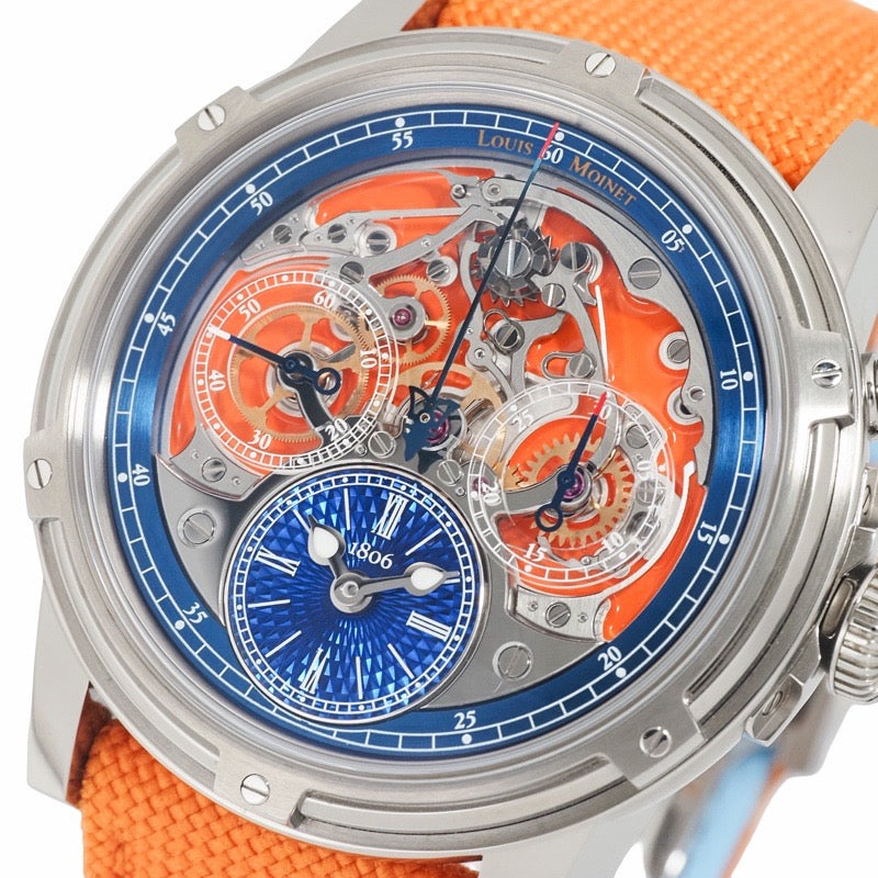 Louis Monet LM-79.20.30 Memoris Superlight，全球限量28枚，镂空钛金属表壳