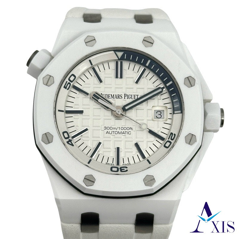 爱彼 (Audemars Piguet) 15707CB.OO.A010CA.01 皇家橡树离岸型潜水表 银色陶瓷