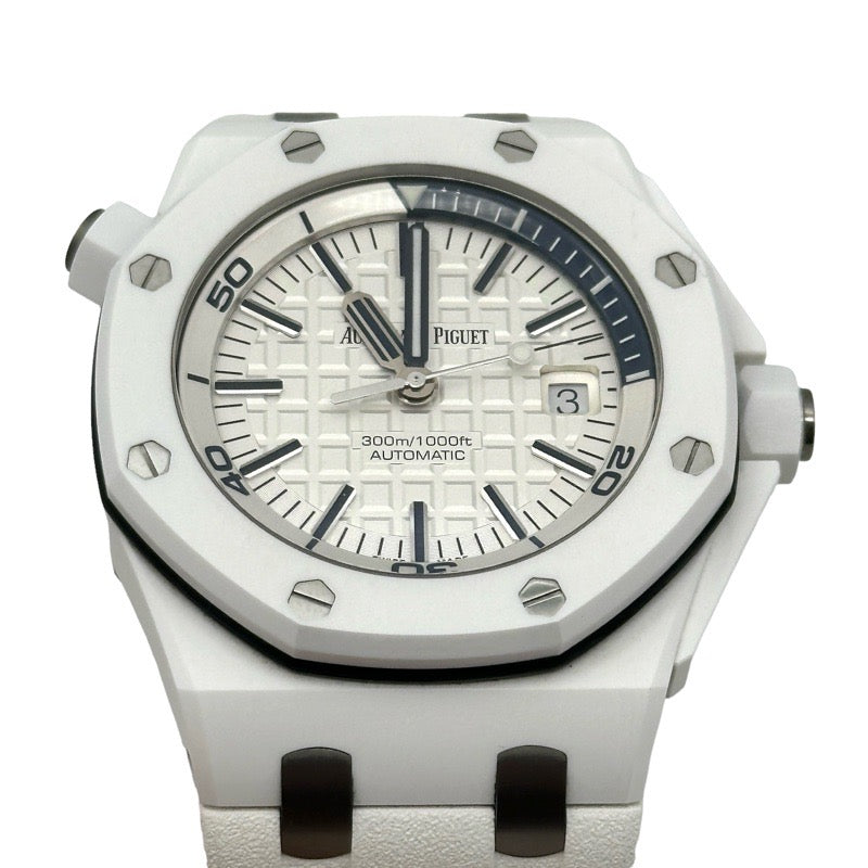 爱彼 (Audemars Piguet) 15707CB.OO.A010CA.01 皇家橡树离岸型潜水表 银色陶瓷