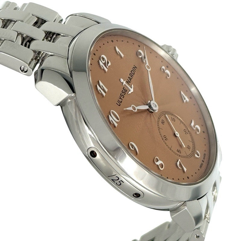 [Limited to 25 pieces] Ulysse Nardin 3203-136LE-7A-THG/1A Classico Hourglass 25th Anniversary Model Salmon Stainless Steel
