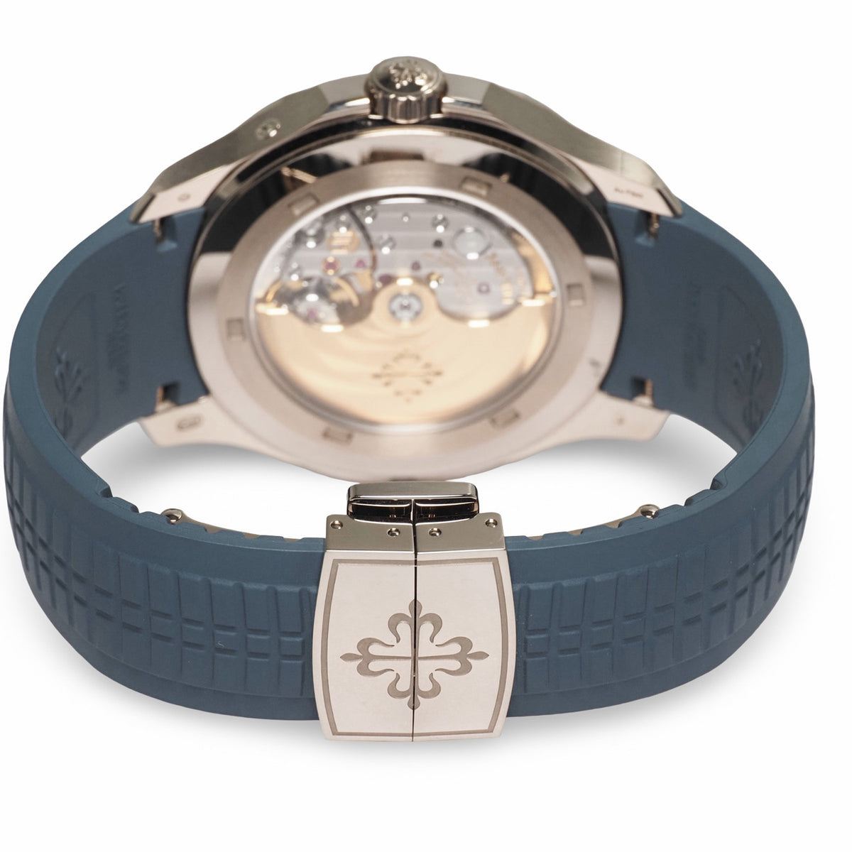 Patek Philippe 5164G-001 Aquanaut Travel Time Blue-Gray Opaline White Gold