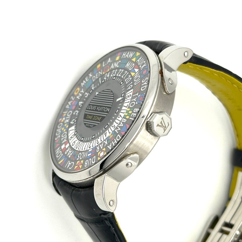 ルイ・ヴィトン【Q5D20】LOUIS VUITTON 腕時計 エスカル タイムゾーン 