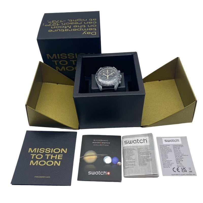 [Consignment sales/cash special price] [Swatch] Omega So33M102-109 Mission to Moon Gold